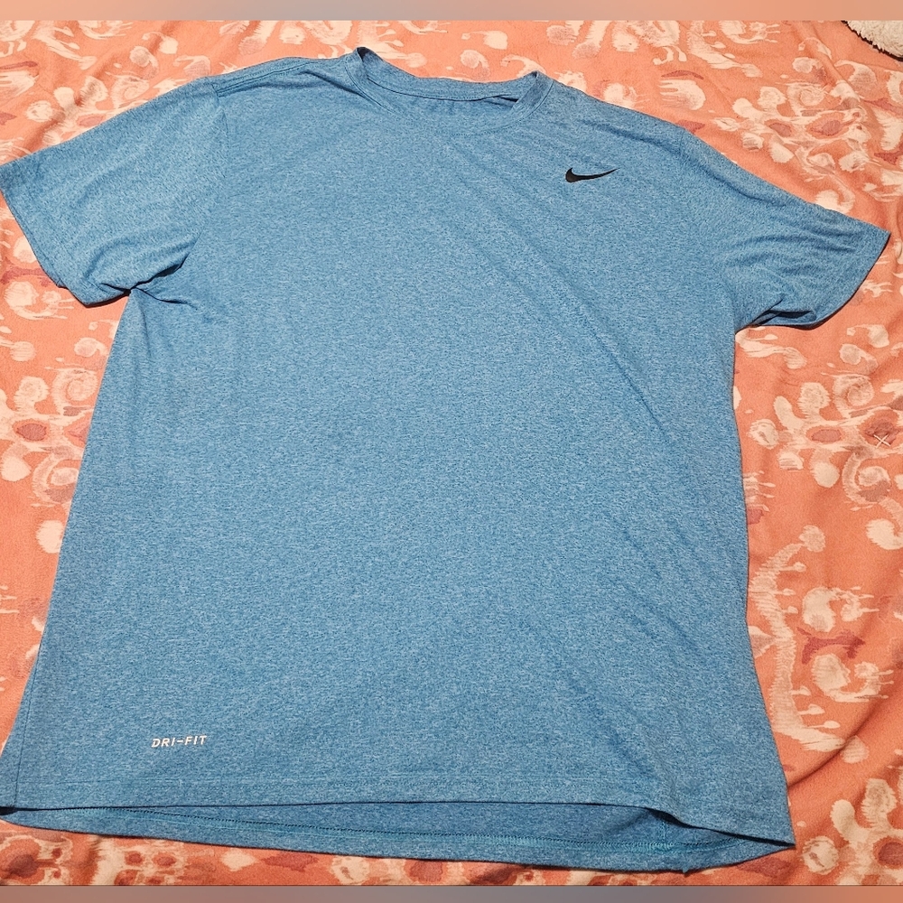 Nike Men's Heathered Blue Dri-FIT Tee XL